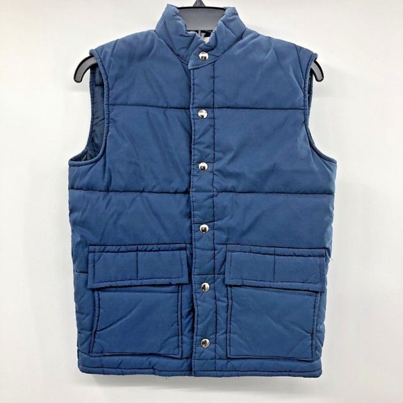 Unbranded Other - Vintage Puffer Vest Mens S Used Blue Insulated